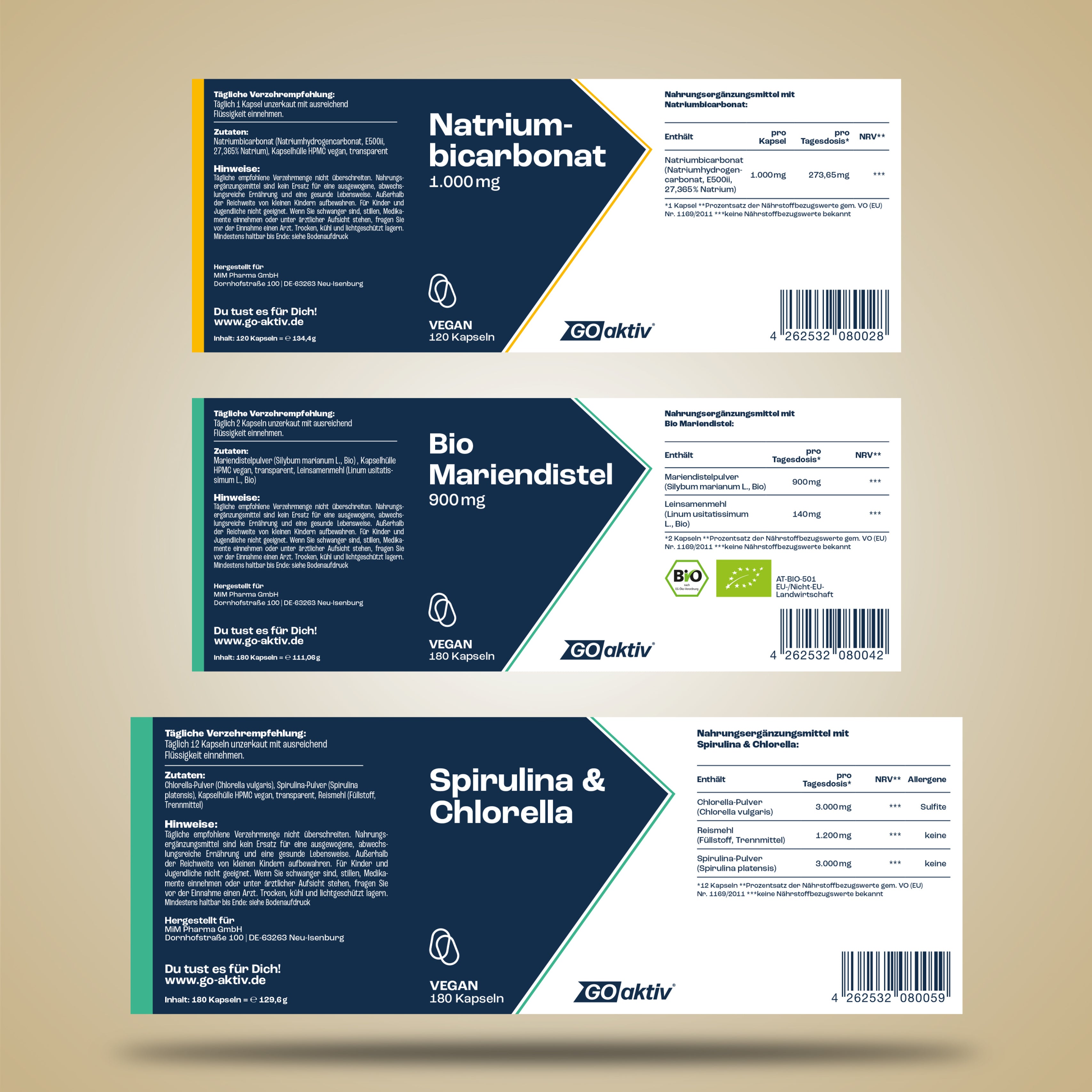 Detox-Vital (Mariendistel, Natriumbicarbonat & Spirulina Chlorella)