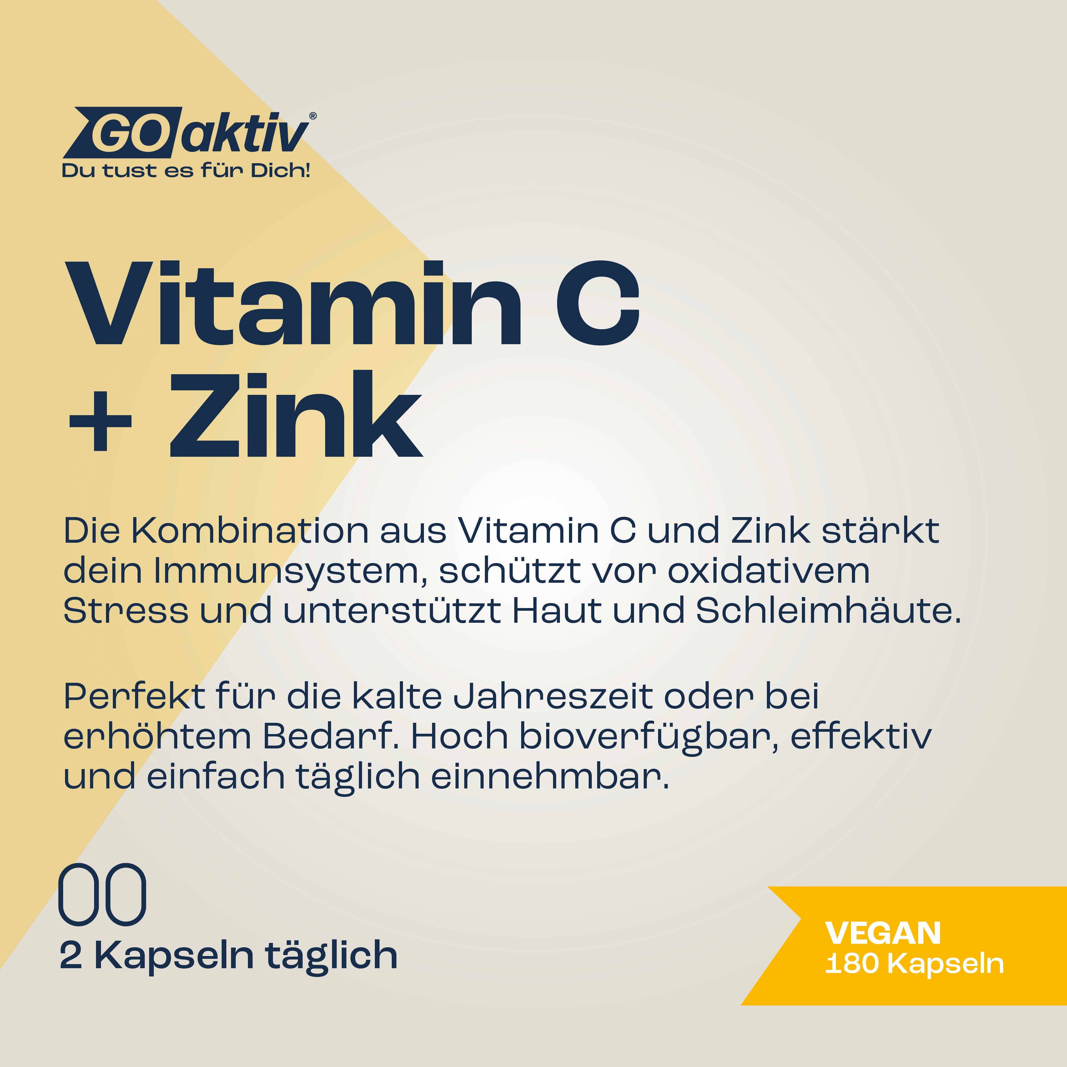 Vitamin C 1000mg + Zink 40mg Kapseln