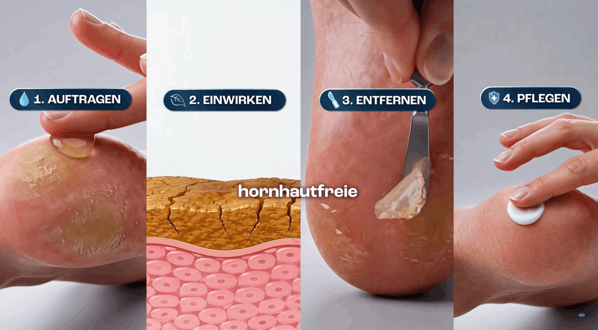 GOaktiv Hornhautentferner richtig anwenden: In 4 Schritten zu gepflegten Füßen – mit Video-Anleitung