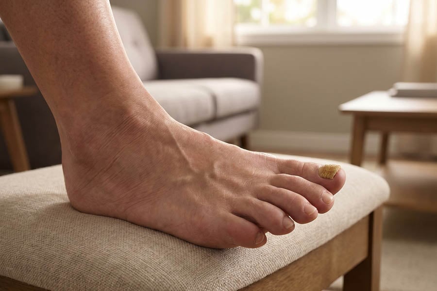 Nagelpilz am großen Zeh: Häufigster Befall — was zu tun ist