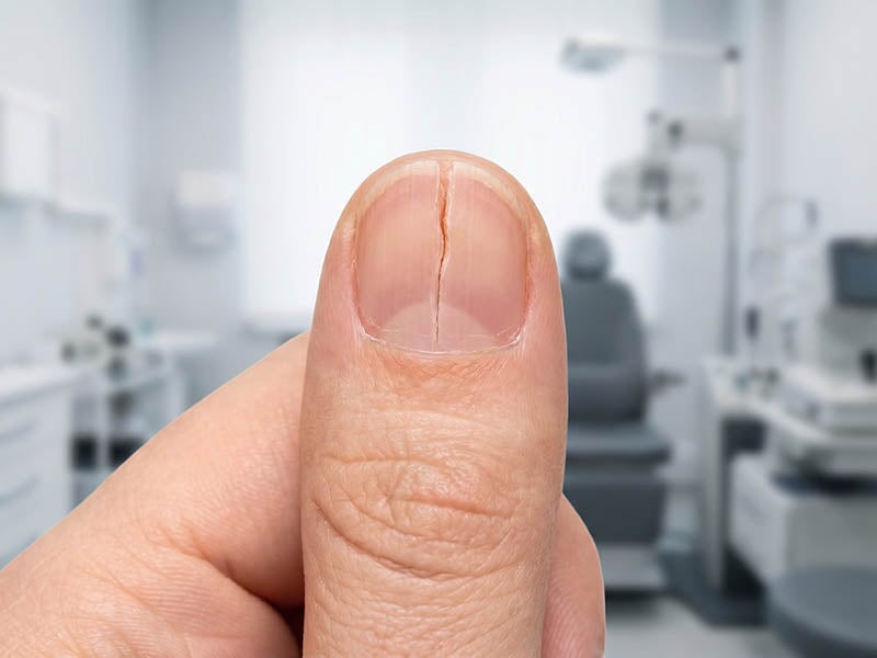 Spaltnagel: Ursachen, Behandlung und wann zum Arzt