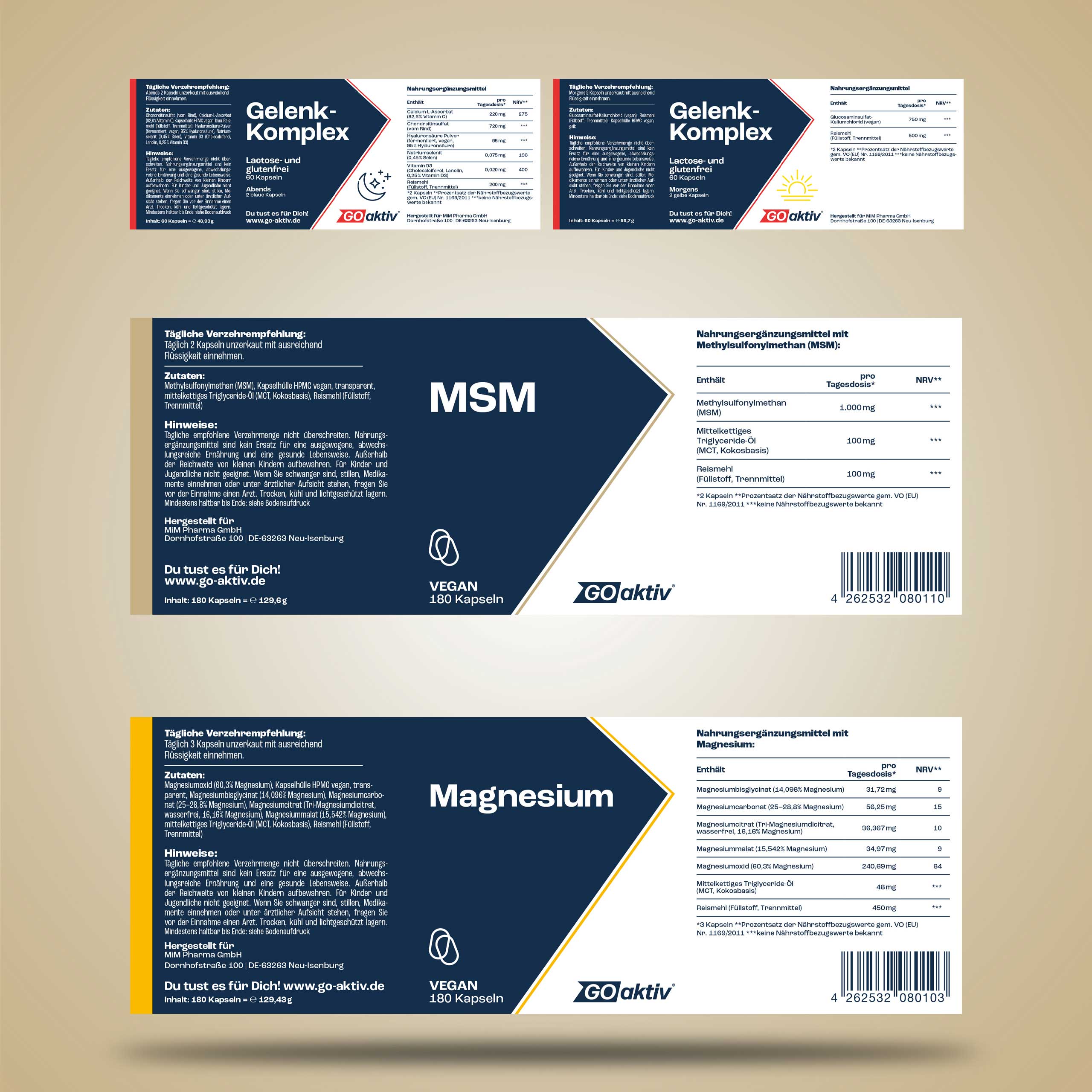Gelenk-Flex (Gelenk-Komplex, MSM & Magnesium)