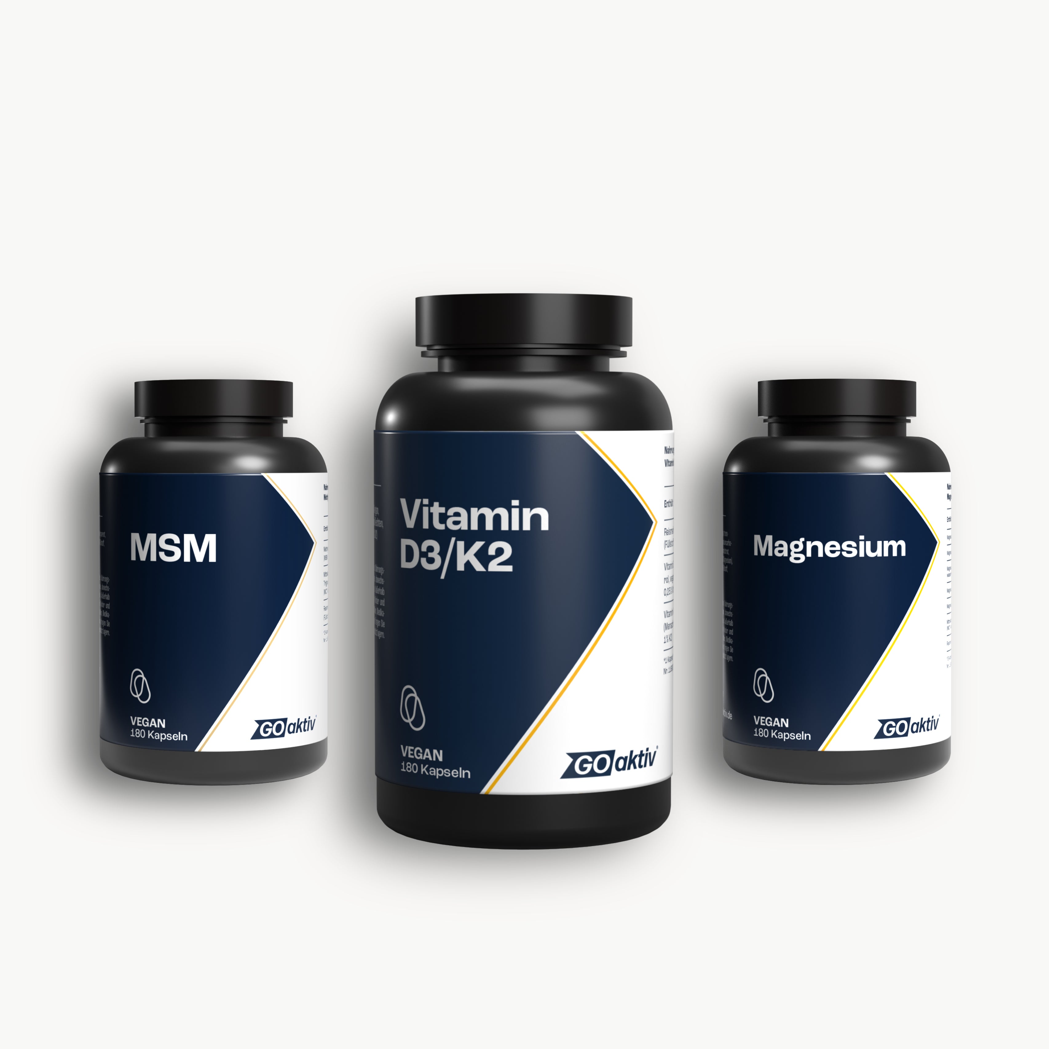 Knochenliebe-Set (Magnesium, Vitamin D3+K2 & MSM)