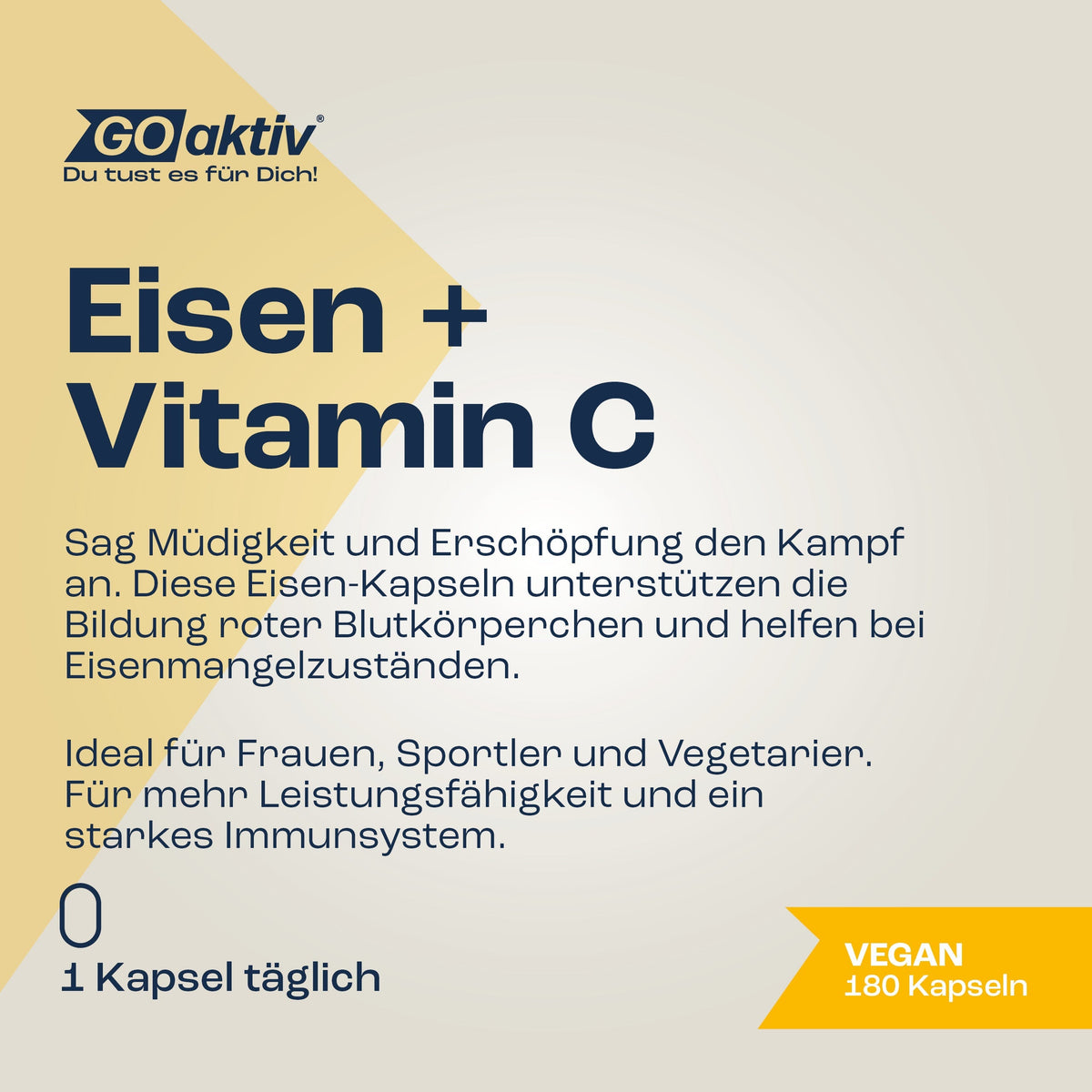 Eisen + Vitamin C Kapseln Kapseln GOaktiv® 