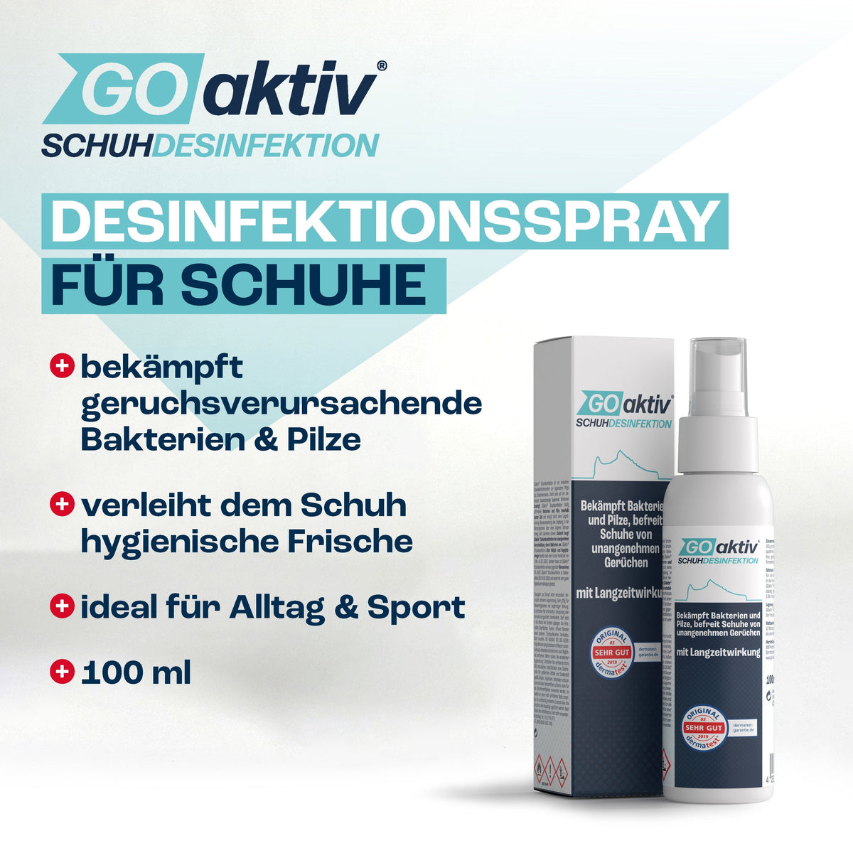 Schuhdesinfektionsspray 100ml Spray GOaktiv® 
